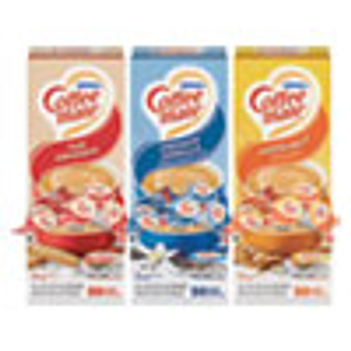 Coffee mate Liquid Coffee Creamer  French Vanilla Hazelnut Original  0 38 oz Mini Cups  150 Cups Carton (NES46193CT)