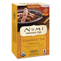 Numi Turmeric Tea  Amber Sun  1 46 oz Bag  12 Box (NUM10552)