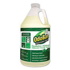 OdoBan Concentrated Odor Eliminator and Disinfectant  Eucalyptus  1 gal Bottle (ODO911062G4EA)