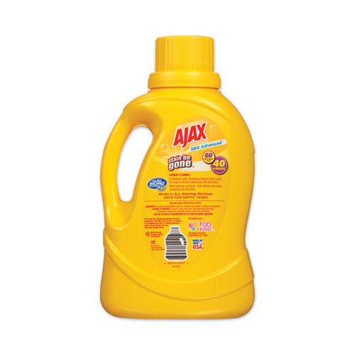Ajax Laundry Detergent Liquid  Stain Be Gone  Linen and Limon Scent  40 Loads  60 oz Bottle  6 Carton (PBCAJAXX41)