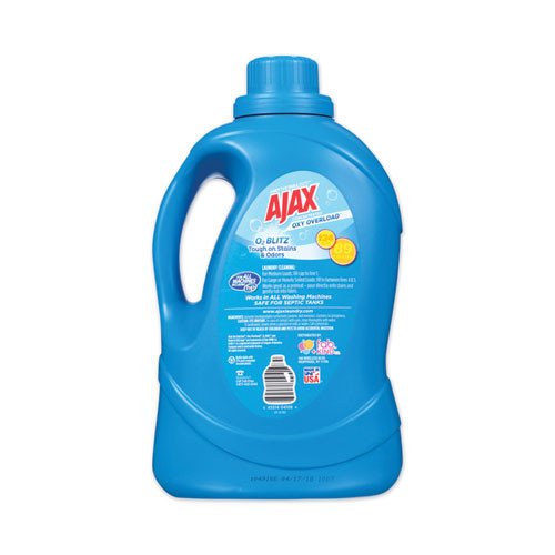 Ajax Laundry Detergent Liquid  Oxy Overload  Fresh Burst Scent  89 Loads  134 oz Bottle  4 Carton (PBCAJAXX42EA)