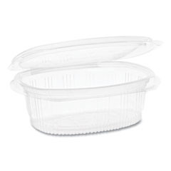 Pactiv EarthChoice PET Hinged Lid Deli Container  4 92 x 5 87 x 2 48  16 oz  1-Compartment  Clear  200 Carton (PCT0CA910160000)