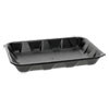 Pactiv Supermarket Tray   4D1  1-Compartment  9 5 x 7 x 1 25  Black  500 Carton (PCT0TFB04D10000)