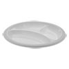 Pactiv MeadowareA   OPS Dinnerware  3-Compartment Plate  10 25  Diameter  White  500 Carton (PCTMIC10Y)