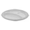 Pactiv MeadowareA   OPS Dinnerware  3-Compartment Plate  10 25  Diameter  White  500 Carton (PCTMIC10Y)