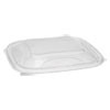 Pactiv EarthChoice PET Container Lids  For 24-32 oz Container Bases  7 38 x 7 38 x 0 82  Clear  300 Carton (PCTSACLD07)