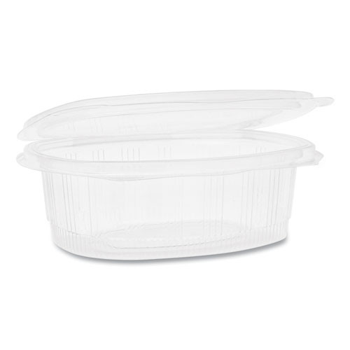 Pactiv EarthChoice PET Hinged Lid Deli Container  7 38 x 5 88 x 2 38  24 oz  1-Compartment  Clear  280 Carton (PCTYCA910240000)