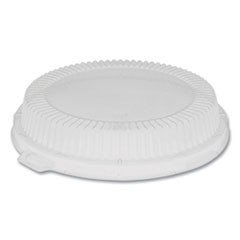 Pactiv OPS ClearView Dome-Style Lid with Tabs  Fluted  8 88 x 8 88 x 0 75  Clear  504 Carton (PCTYCI800120000)