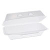 Pactiv SmartLock Foam Hinged Containers  Medium  8 75 x 4 5 x 3 13  1-Compartment  White  440 Carton (PCTYHLW01840000)
