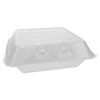 Pactiv SmartLock Foam Hinged Containers  Large  9 x 9 13 x 3 25  1-Compartment  White  150 Carton (PCTYHLW09010000)
