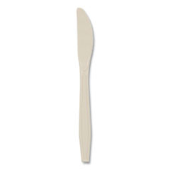 Pactiv EarthChoice PSM Cutlery  Heavyweight  Knife  7 5   Tan  1 000 Carton (PCTYPSMKTEC)