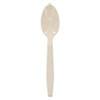 Pactiv EarthChoice PSM Cutlery  Heavyweight  Spoon  5 88   Tan  1 000 Carton (PCTYPSMSTEC)