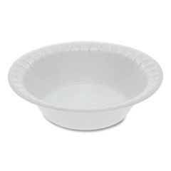 Pactiv Unlaminated Foam Dinnerware  Bowl  0 8 oz  4 5  Diameter  White  1 250 Carton (PCTYTH100040000)