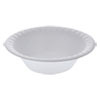 Pactiv Unlaminated Foam Dinnerware  Bowl  6  Diameter  12 oz  White  1 000 Carton (PCTYTH100120000)