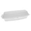 Pactiv Foam Hinged Lid Containers  Single Tab Lock Hot Dog  7 25 x 3 x 2  1-Compartment  White  504 Carton (PCTYTH100980000)
