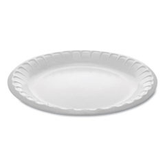 Pactiv Laminated Foam Dinnerware  Plate  8 88  Diameter  White  500 Carton (PCTYTK100090000)