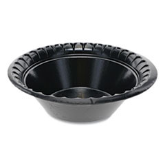 Pactiv Laminated Foam Dinnerware  Bowl  12 oz  6  Diameter  Black  1 000 Carton (PCTYTKB00120000)