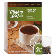 Mighty Leaf Tea Whole Leaf Tea Pouches  Green Tea Tropical  15 Box (PEE510138)