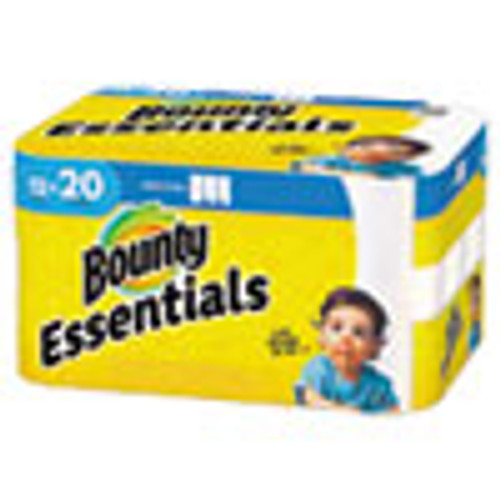 Bounty Essentials Select-A-Size Paper Towels  2-Ply  104 Sheets Roll  12 Rolls Carton (PGC74647)