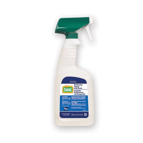 Comet Disinfecting Cleaner w Bleach  32 oz  Plastic Spray Bottle  Fresh Scent  6 Carton (PGC75350)