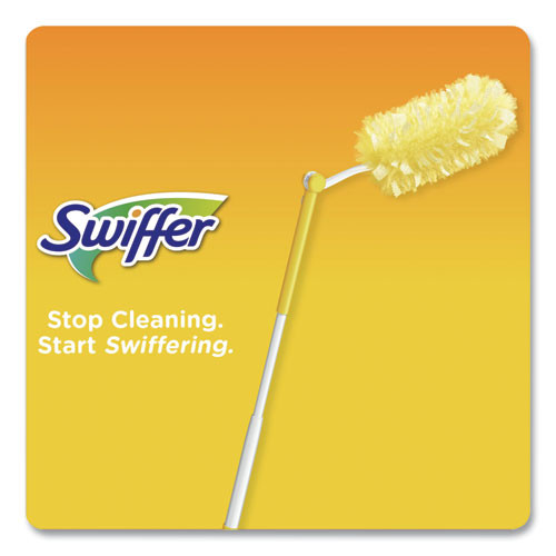 Swiffer Heavy Duty Duster Starter Kit  Handle Extends to 3 ft  1 Handle with 12 Duster Refills (PGC77300)