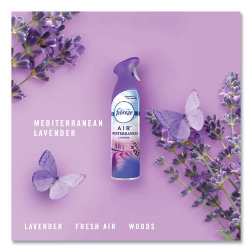 Febreze AIR  Mediterranean Lavender  8 8 oz Aerosol  6 Carton (PGC96264)