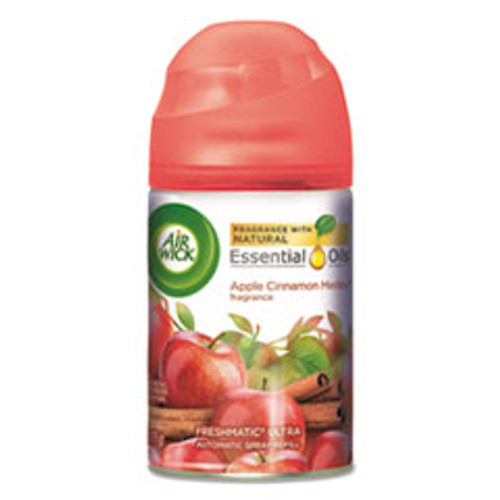Air Wick Freshmatic Ultra Spray Refill  Apple Cinnamon Medley  Aerosol  5 89 oz  6 Carton (RAC78283CT)
