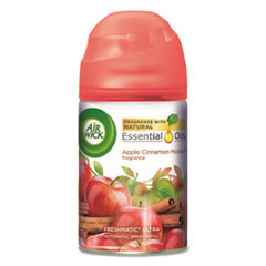 Air Wick Freshmatic Ultra Spray Refill  Apple Cinnamon Medley  Aerosol  5 89 oz  6 Carton (RAC78283CT)