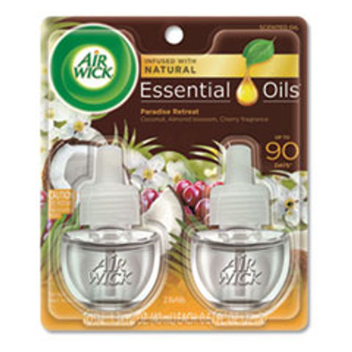 Air Wick Life Scents Scented Oil Refills  Paradise Retreat  0 67 oz  2 Pack (RAC91110PK)