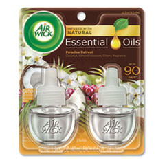 Air Wick Life Scents Scented Oil Refills  Paradise Retreat  0 67 oz  2 Pack (RAC91110PK)