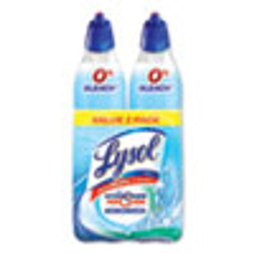 LYSOL Brand Toilet Bowl Cleaner w Hydrogen Peroxide  Cool Spring Breeze  24 oz  2 PK  4PK CT (RAC96084)