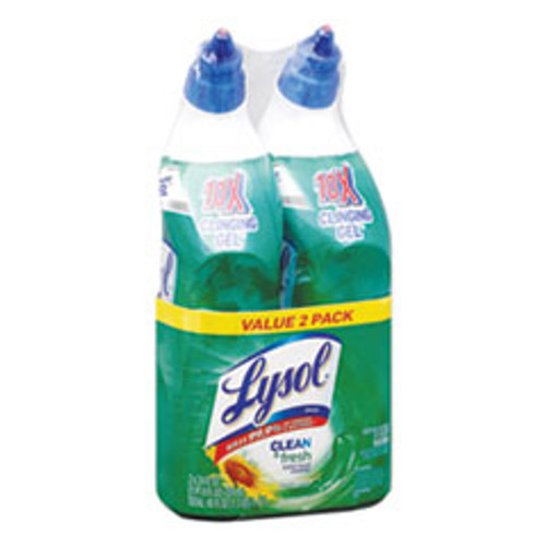 LYSOL Brand Clean   Fresh Toilet Bowl Cleaner Cling Gel  Country Scent  24 oz  2 Pack (RAC98015PK)