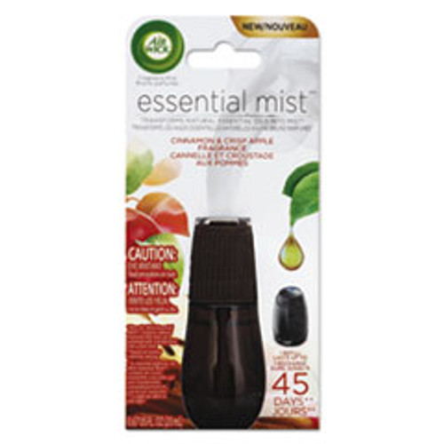 Air Wick Essential Mist Refill  Cinnamon and Crisp Apple  0 67 oz  6 Carton (RAC98553)
