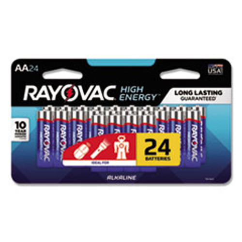 Rayovac High Energy Premium Alkaline AA Batteries  24 Pack (RAY81524LTK)