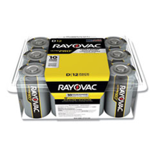 Rayovac Ultra Pro Alkaline D Batteries  12 Pack (RAYALD12PPJ)
