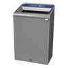 Rubbermaid Commercial Configure Indoor Recycling Waste Receptacle  33 gal  Gray  Mixed Recycling (RCP1961629)