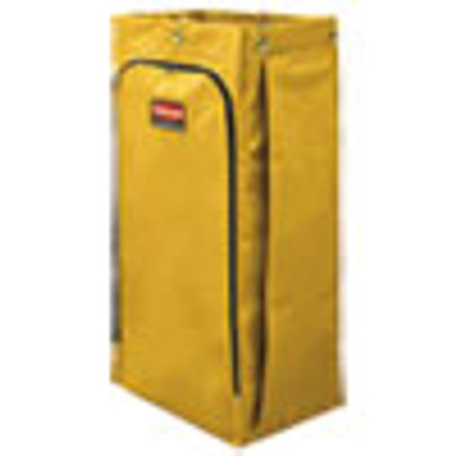 Rubbermaid Commercial Vinyl Cleaning Cart Bag  34 gal  17 5  x 33   Yellow (RCP1966881)