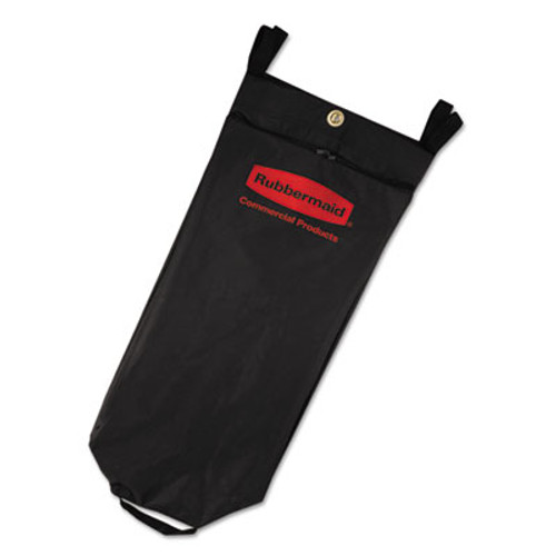 Rubbermaid Commercial Fabric Cleaning Cart Bag  26 gal  17 5  x 33   Black (RCP1966888)
