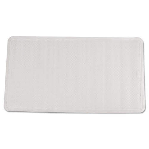 Rubbermaid Commercial Safti-Grip Latex-Free Vinyl Bath Mat  16 x 28  White (RCP1982726)