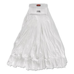 Rubbermaid Commercial Disposable Mop  Nonwoven Fiber   24  5  Headband  White (RCP2025507)