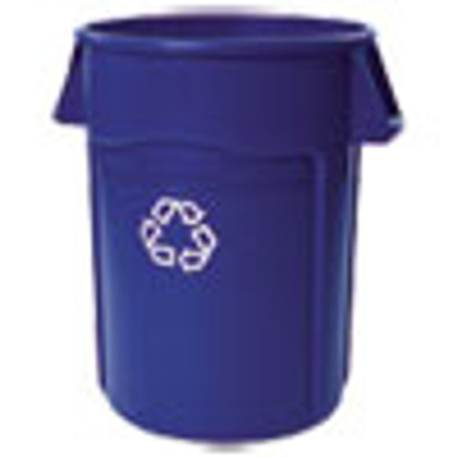 Rubbermaid Commercial Brute Recycling Container  Round  44 gal  Blue (RCP264307BLU)