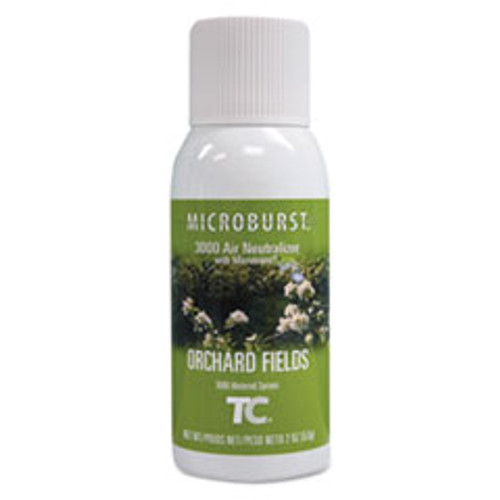 Rubbermaid Commercial Microburst 3000 Refill  Orchard Fields  2 oz Aerosol  12 Carton (RCP4012561)