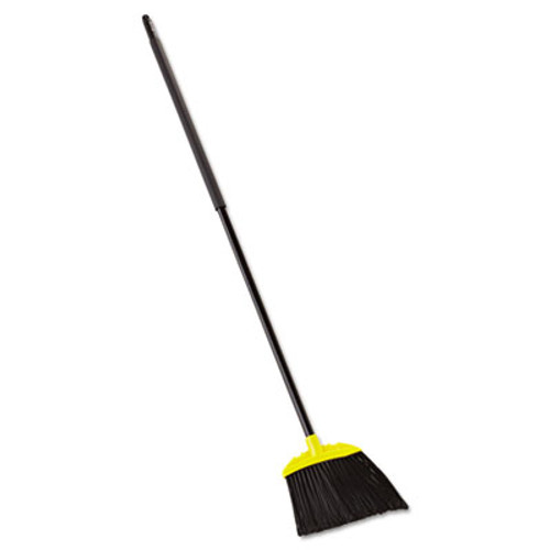 Rubbermaid Commercial Jumbo Smooth Sweep Angled Broom  46  Handle  Black Yellow (RCP638906BLAEA)