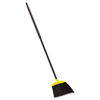 Rubbermaid Commercial Jumbo Smooth Sweep Angled Broom  46  Handle  Black Yellow (RCP638906BLAEA)