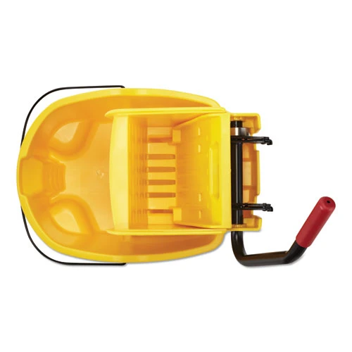 Rubbermaid Commercial WaveBrake 2 0 Bucket Wringer Combos  Side-Press  26 qt  Plastic  Yellow (RCPFG748000YEL)