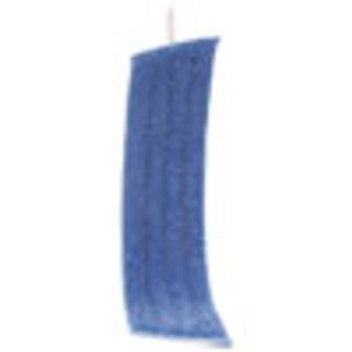 Rubbermaid Commercial Economy Wet Mopping Pad  Microfiber  18   Blue (RCPQ409BLUEA)