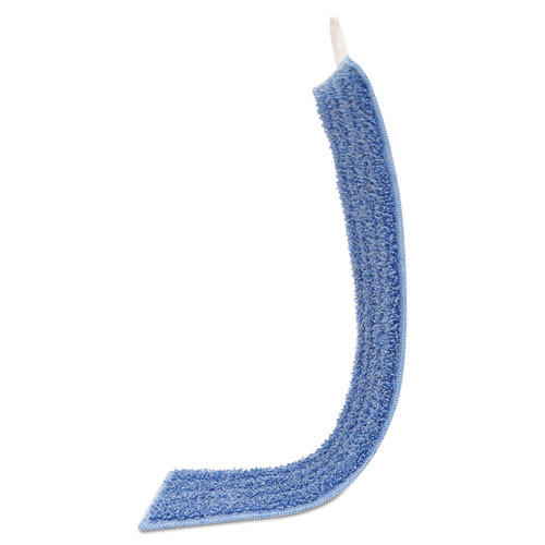 Rubbermaid Commercial Economy Wet Mopping Pad  Microfiber  18   Blue (RCPQ409BLUEA)