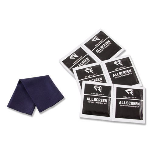 Read Right AllScreen Screen Cleaning Kit  50 Wipes  1 Microfiber Cloth (REARR15039)