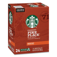 Starbucks Pike Place Coffee K-Cups Pack  24 Box  4 Box Carton (SBK011111156CT)