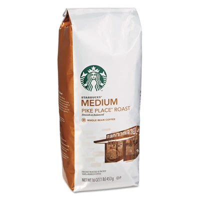 Starbucks Whole Bean Coffee  Pike Place Roast  1 lb Bag (SBK11017854)